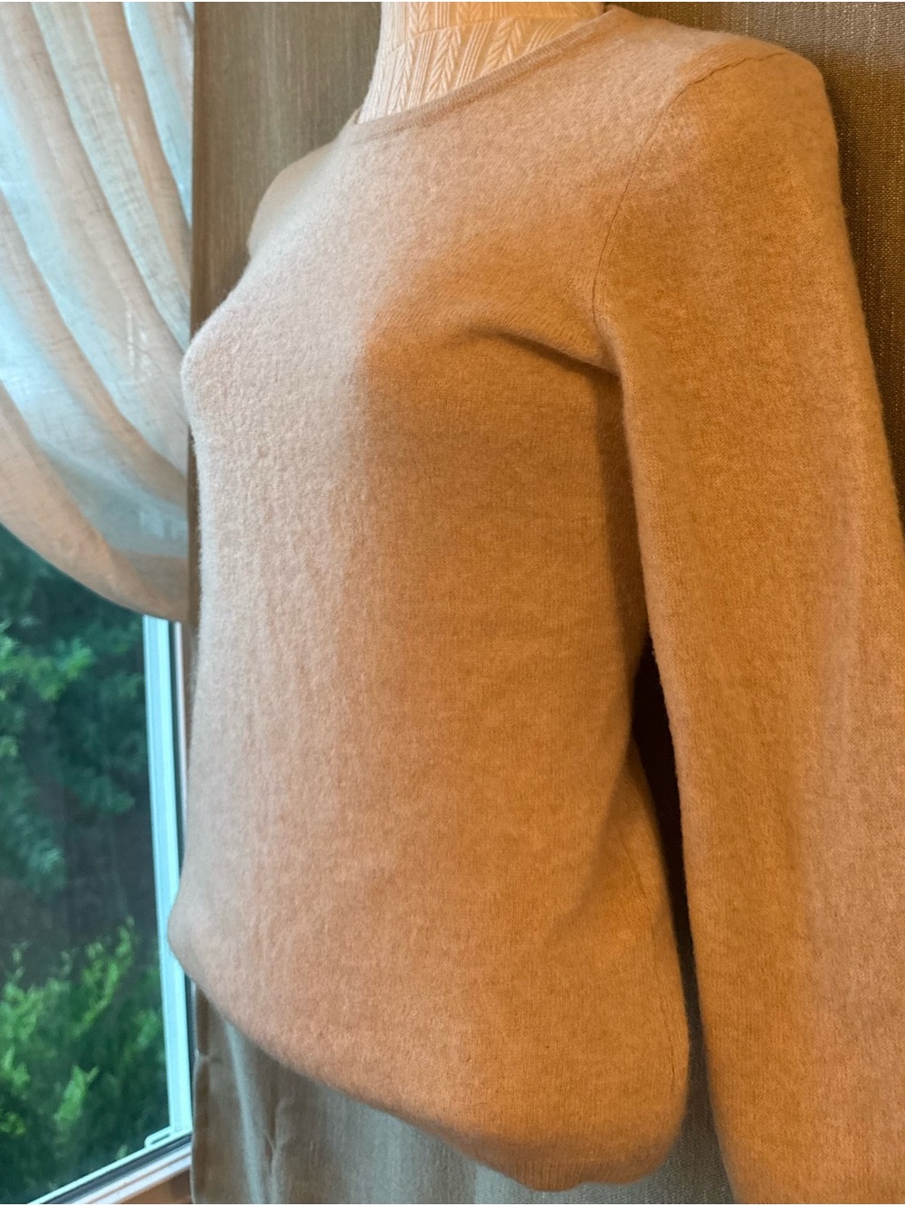 🤍 Calvin Klein 100% Cashmere Oatmeal Heather Sweater M | Mended